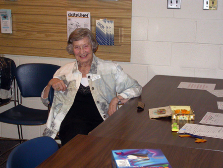 Phyllis Greets All Comers